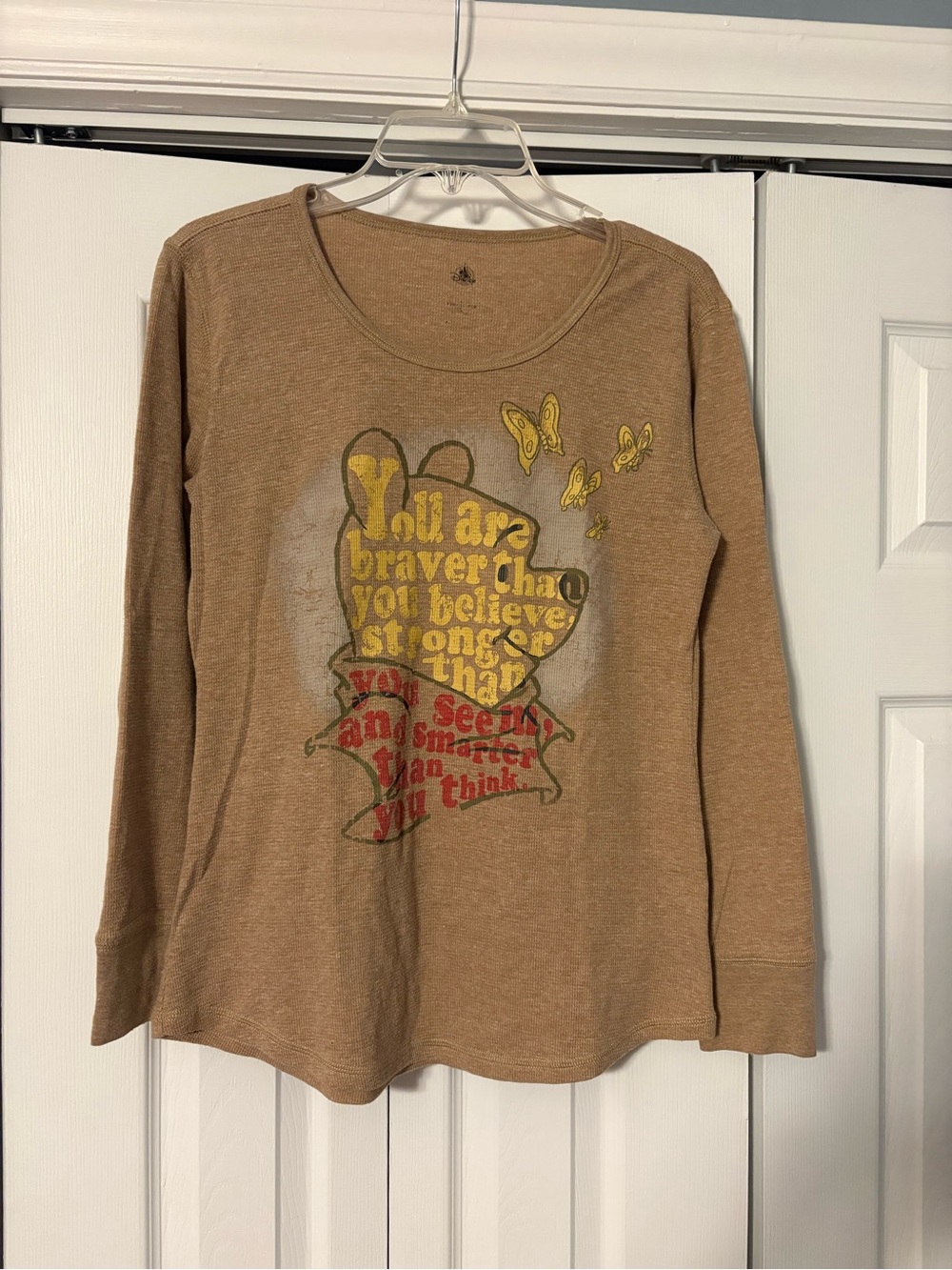 Disney Winnie-the-Pooh Tan Long-Sleeve Tee